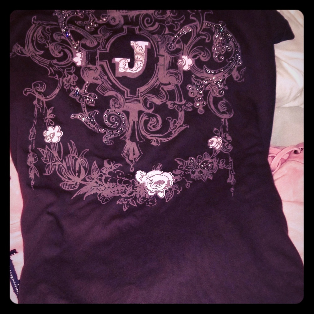 Juicy couture brown and pink t-shirt NWOT